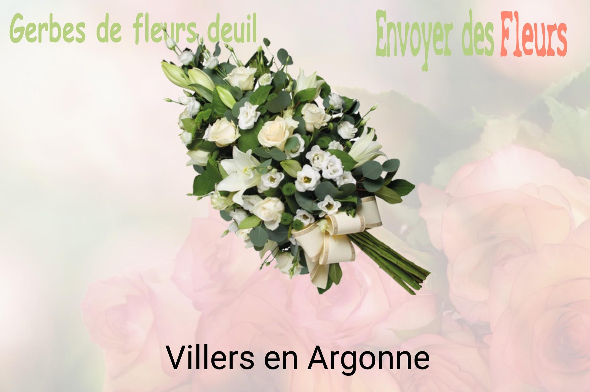 Gerbe de fleurs de deuil livrée à Villers-en-Argonne